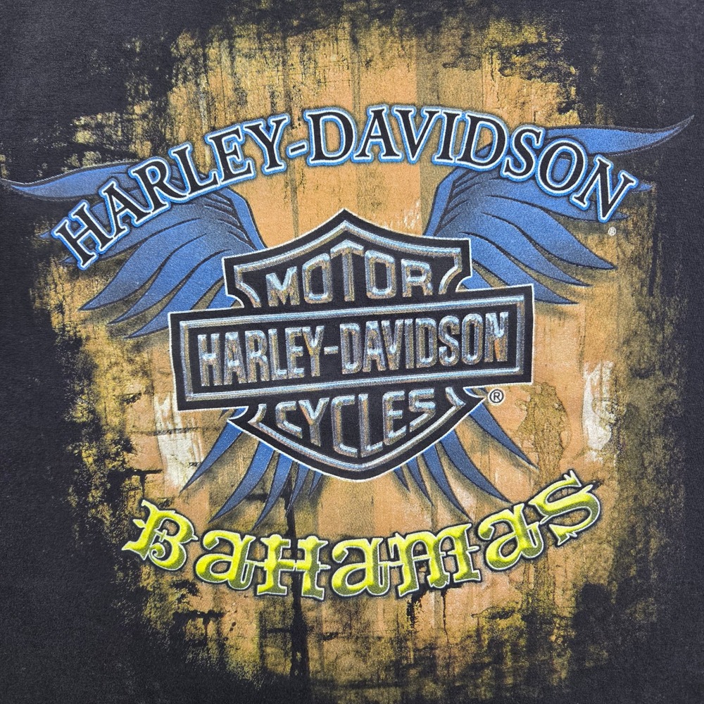 HARLEY-DAVIDSON Bikercore Bahamas Pirate Skull Tank Top Mens Large Streetwear